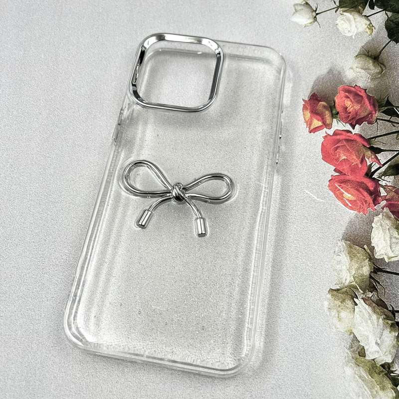 قاب گوشی iPhone 15 Pro Max آیفون Luxury Case سوپر شاین لنز Silver پاپیون کد 288966 - Image 2
