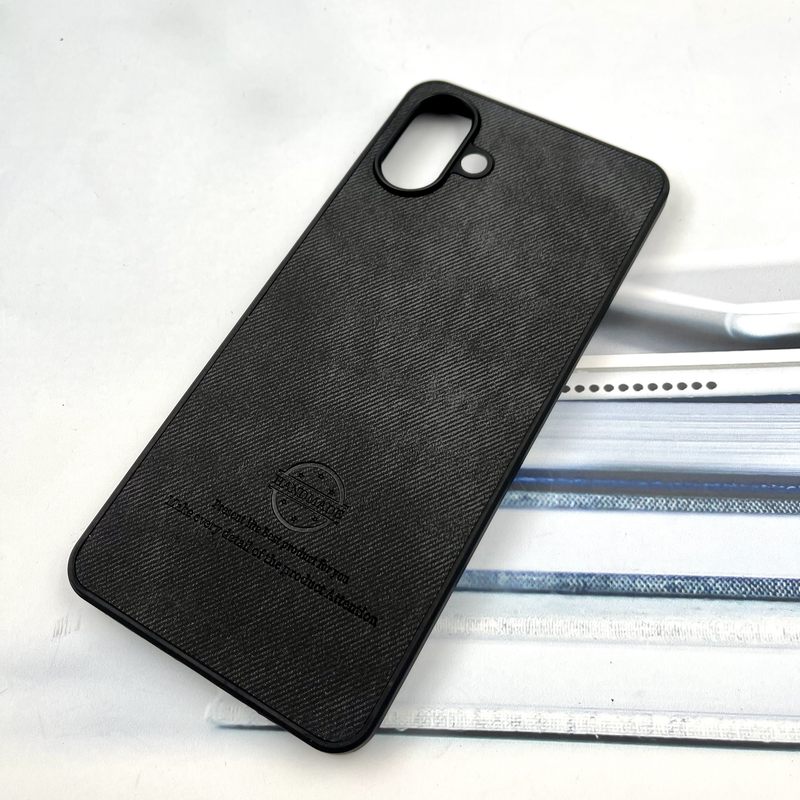 قاب گوشی Galaxy A07 سامسونگ Cotton Case مخمل چرمی Hand Made کلاسیک مشکی کد 303256 - Image 2