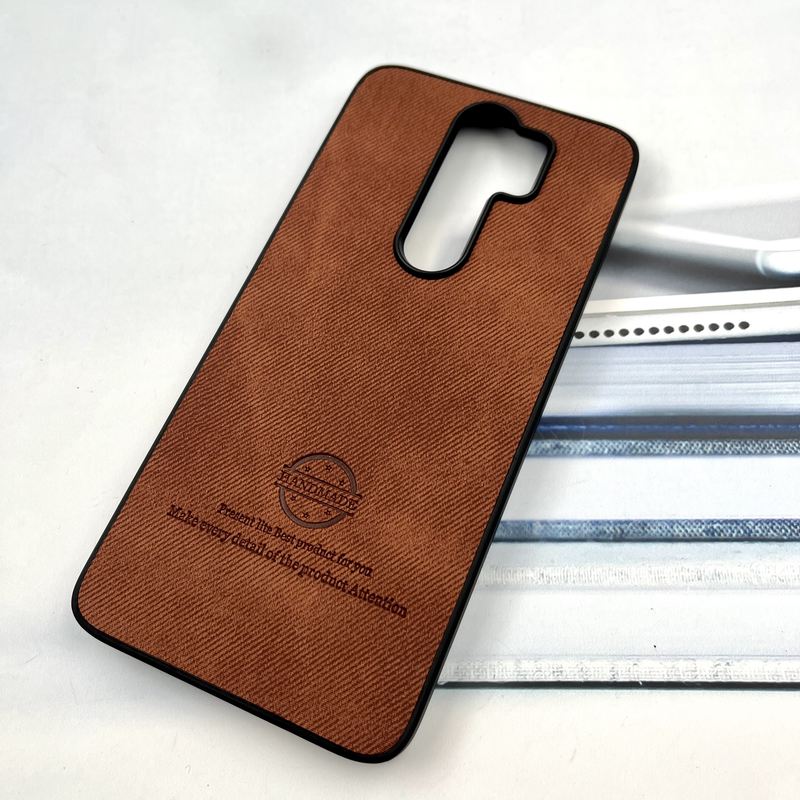 قاب گوشی Redmi Note 8 Pro شیائومی Cotton Case مخمل چرمی Hand Made کلاسیک عسلی کد 303705 - Image 2