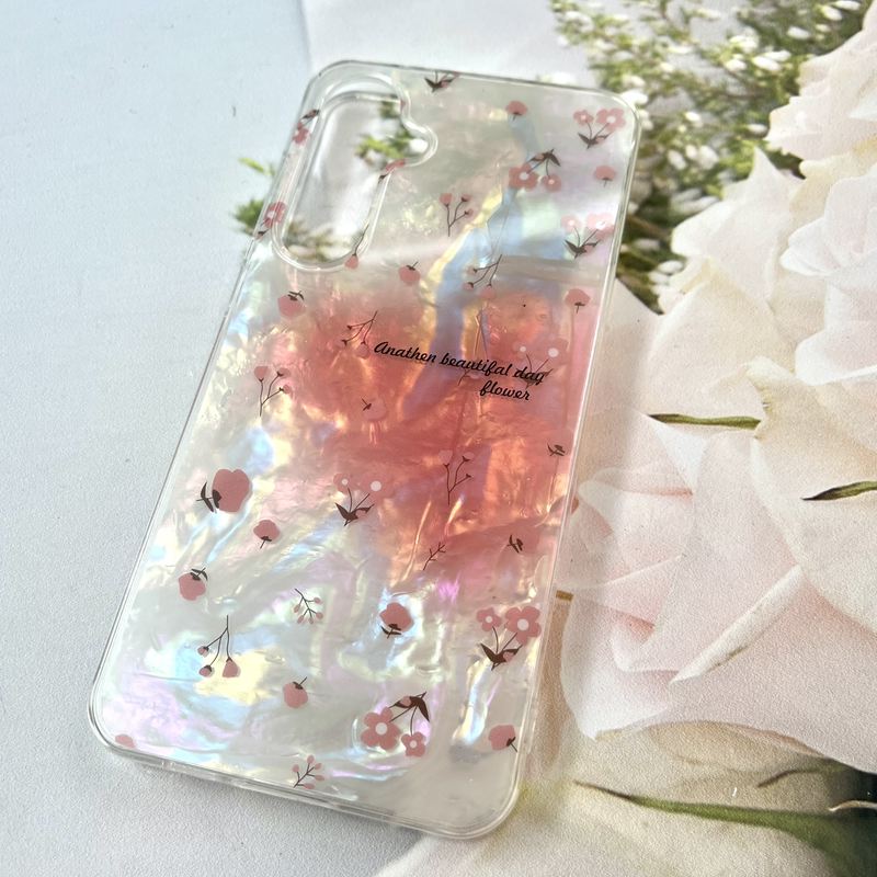 قاب گوشی Galaxy S24 FE سامسونگ iCe Case پینترستی طرح گل یخی ضد ضربه لنز برجسته کد 304116 - Image 2