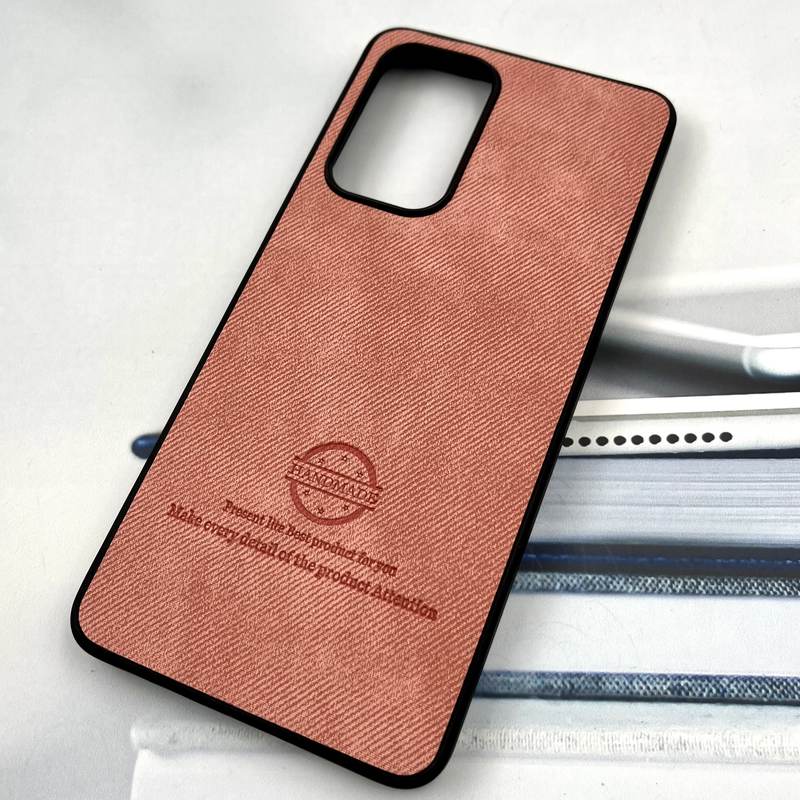 قاب گوشی Galaxy A53 سامسونگ Cotton Case مخمل چرمی Hand Made کلاسیک گلبهی کد 306597 - Image 2