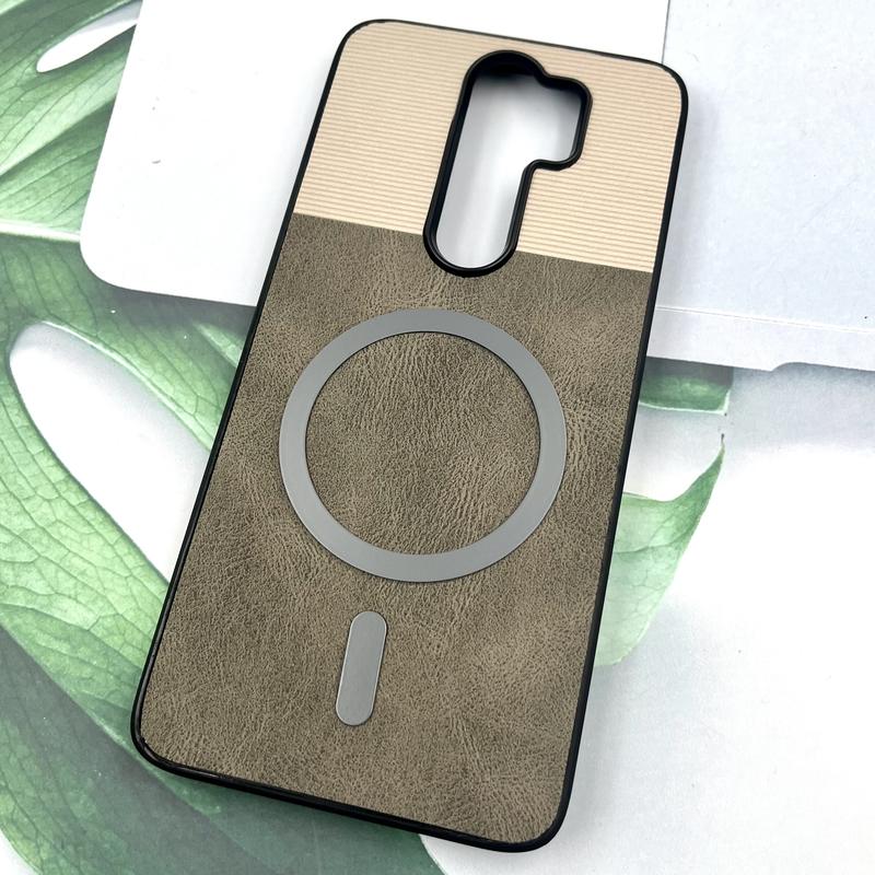 قاب گوشی Redmi Note 8 Pro شیائومی Leather Cover مگ سیف Magsafe اورجینال لوکس کلاسیک تیتانیوم کد 319224 - Image 2