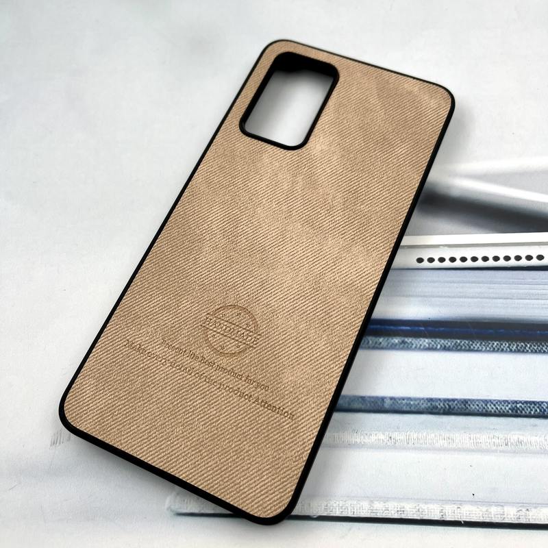 قاب گوشی Galaxy A32 4G سامسونگ Cotton Case مخمل چرمی Hand Made کلاسیک کرم کد 320227 - Image 2