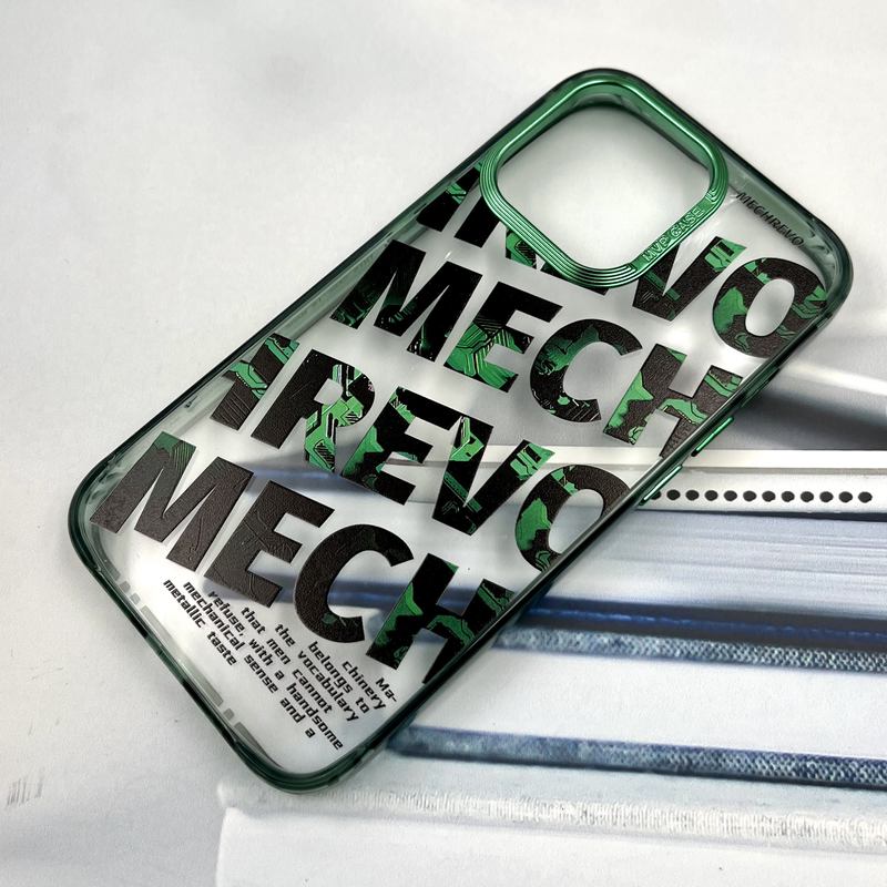 قاب گوشی iPhone 13 Pro آیفون شفاف MPV Case طرح دار Mechrevo لنز برجسته سبز کد 325201 - Image 2