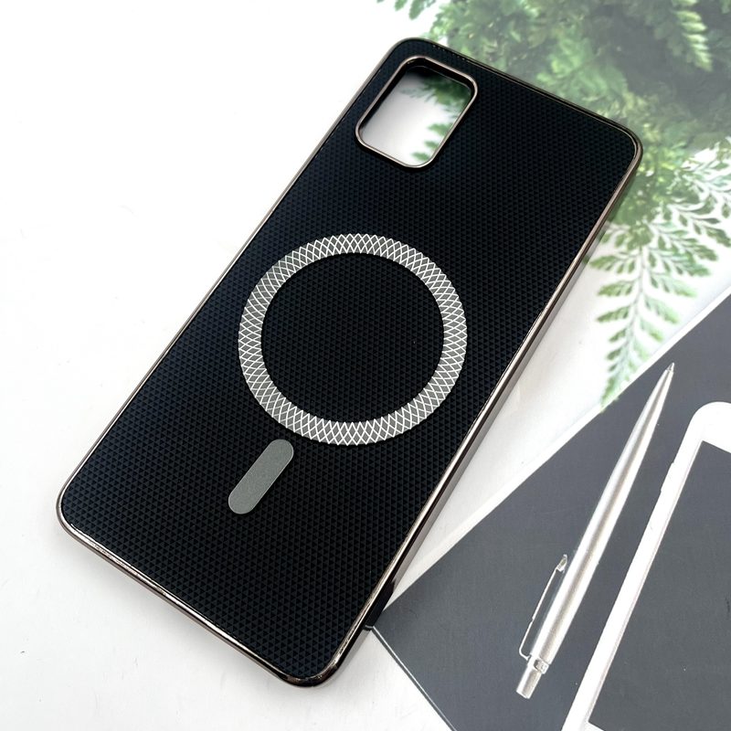 قاب گوشی Galaxy A51 سامسونگ Creative Case طرح کربن مگ سیف فلزی Magsafe اورجینال متال لوکس مشکی کد 325207 - Image 2