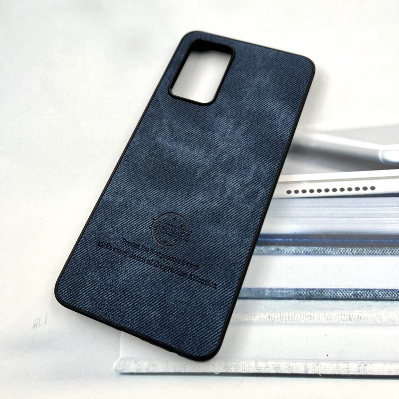 قاب گوشی Galaxy A32 4G سامسونگ Cotton Case مخمل چرمی Hand Made کلاسیک سرمه ای کد 340515 - Image 2