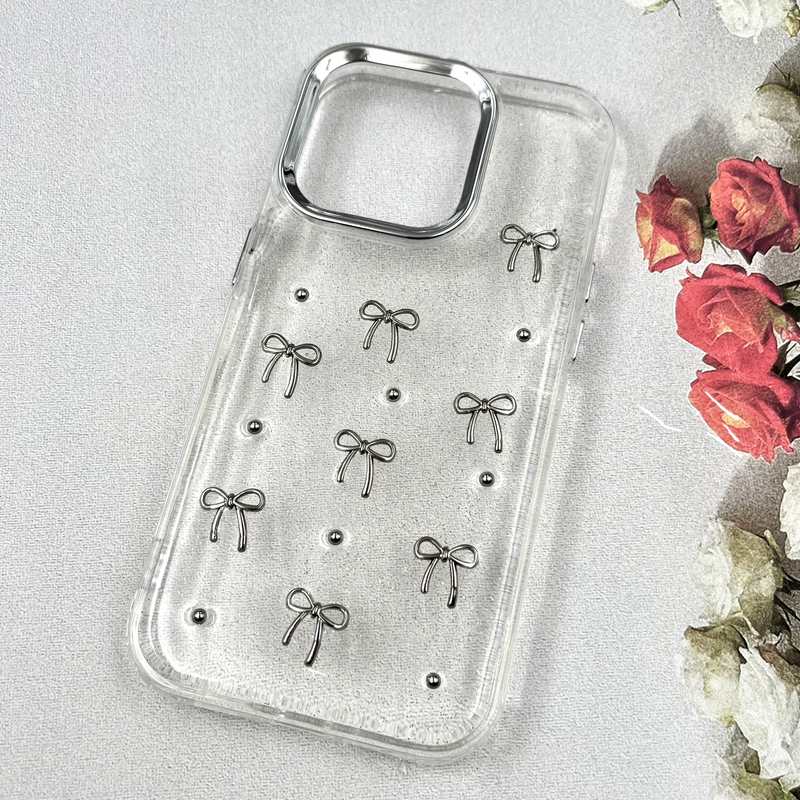 قاب گوشی iPhone 14 Pro آیفون Luxury Case سوپر شاین لنز Silver پاپیون کد 342914 - Image 2