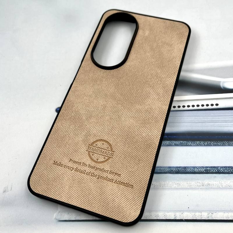 قاب گوشی Honor X7B آنر Cotton Case مخمل چرمی Hand Made کلاسیک کرم کد 358388 - Image 2