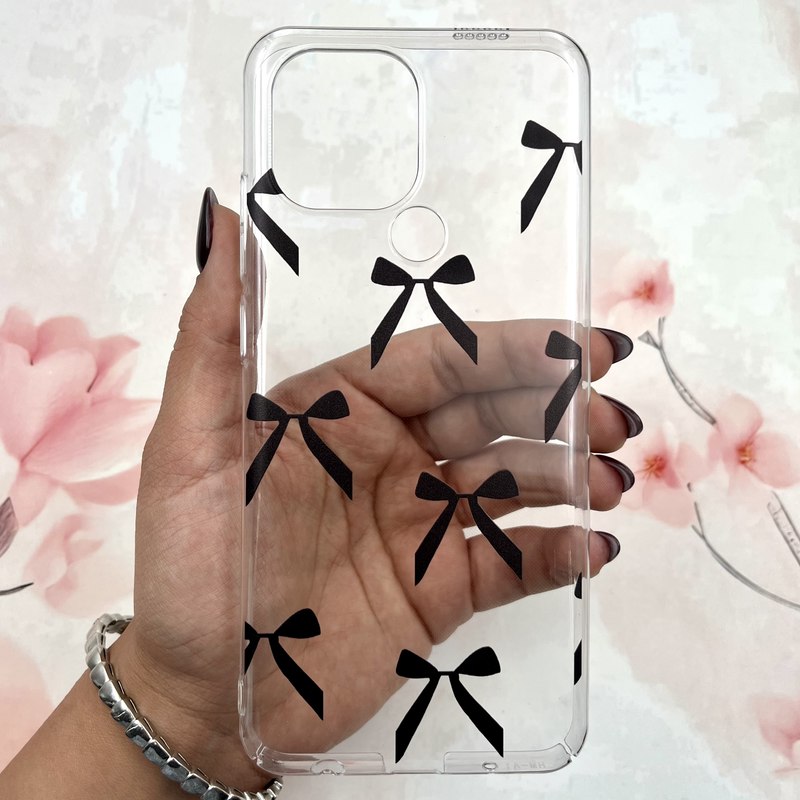 قاب گوشی Redmi A1 Plus / Redmi A2 Plus / Poco C50 شیائومی Art Case شفاف Slim محافظ لنز دار طرح پاپیون کد 365785