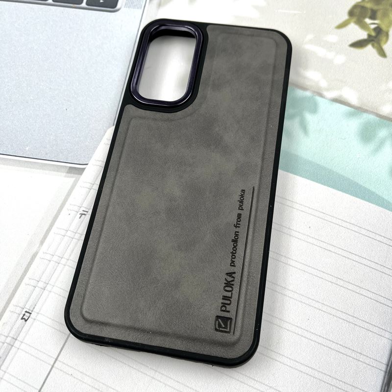 قاب گوشی Galaxy A15 سامسونگ چرم Puloka Design اورجینال داخل پارچه ای لنز Metal تیتانیوم کد 377869 - Image 2