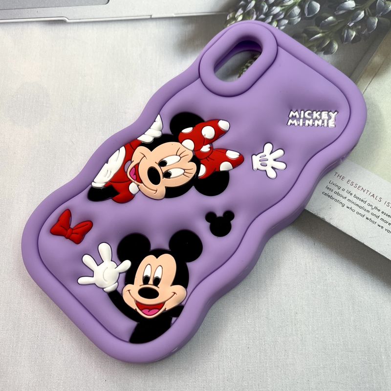 قاب گوشی iPhone X / iPhone XS آیفون سیلیکونی کیوت ایربگ دار ضد ضربه طرح میکی موس یاسی کد 394821 - Image 2