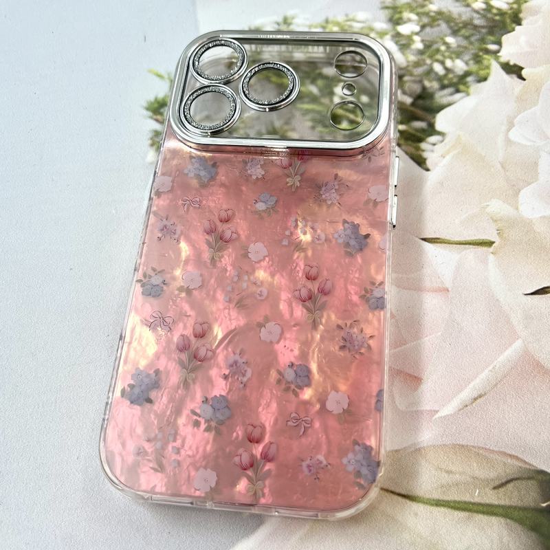 قاب گوشی iPhone 17 Pro آیفون iCe Case پینترستی طرح گل یخی ضد ضربه لنز برجسته کد 403037 - Image 2