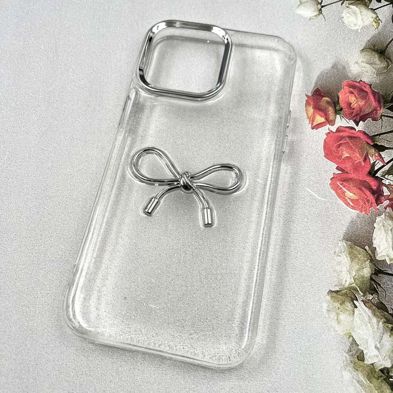 قاب گوشی iPhone 14 Pro Max آیفون Luxury Case سوپر شاین لنز Silver پاپیون کد 405409 - Image 2