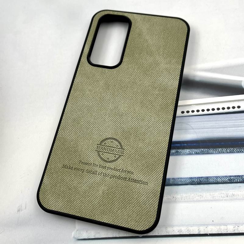 قاب گوشی Galaxy A54 سامسونگ Cotton Case مخمل چرمی Hand Made کلاسیک سبز کد 412129 - Image 2
