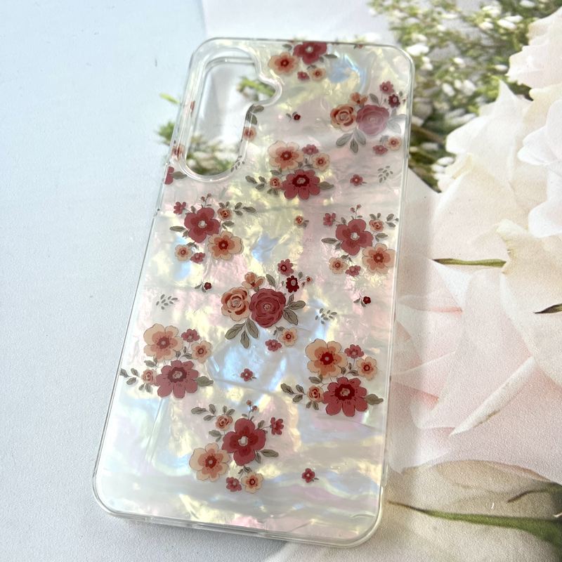 قاب گوشی Galaxy S24 FE سامسونگ iCe Case پینترستی طرح گل یخی ضد ضربه لنز برجسته کد 413984 - Image 2