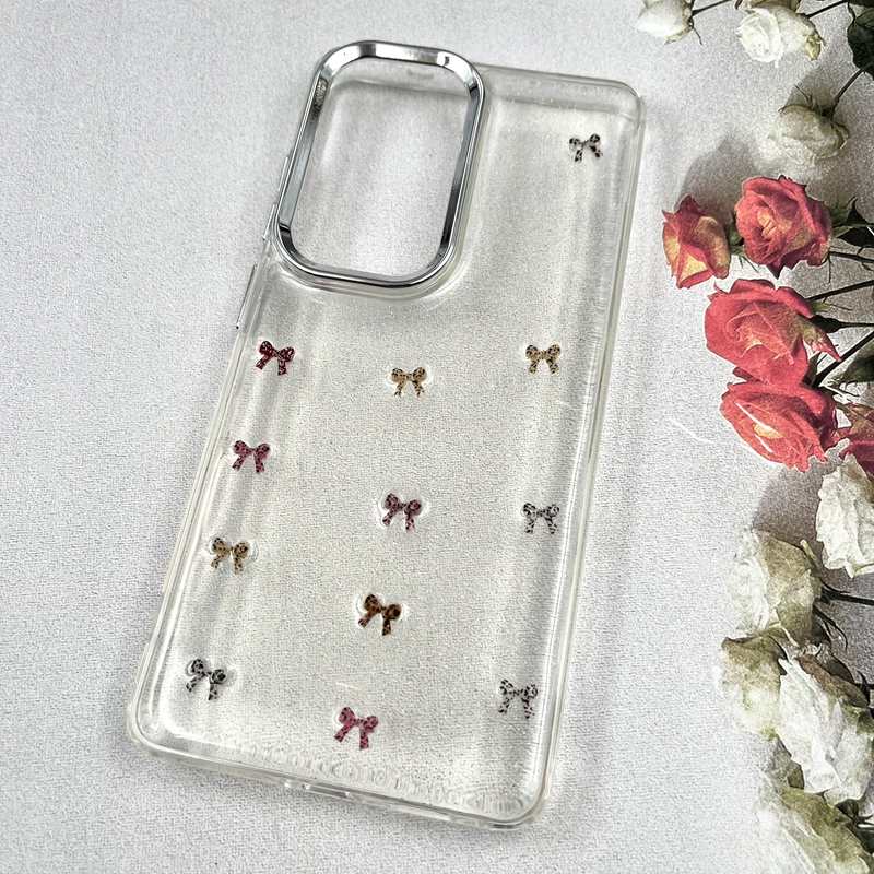 قاب گوشی Galaxy S26 Ultra سامسونگ Luxury Case سوپر شاین لنز Silver پاپیون رنگی کد 424601 - Image 2