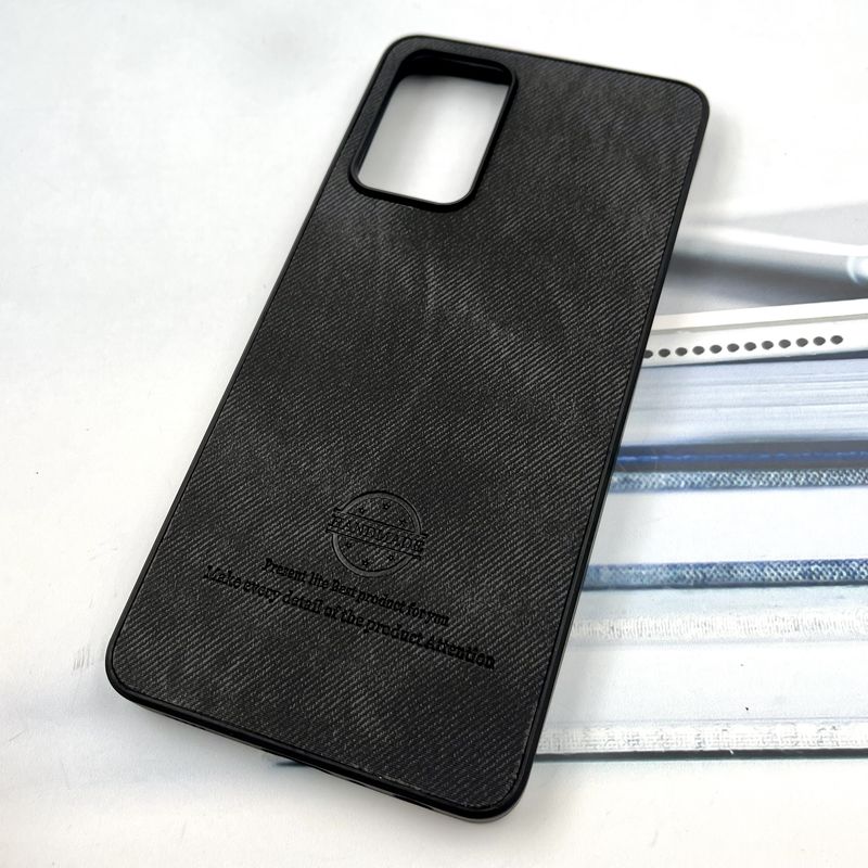 قاب گوشی Galaxy A72 سامسونگ Cotton Case مخمل چرمی Hand Made کلاسیک مشکی کد 428396 - Image 2