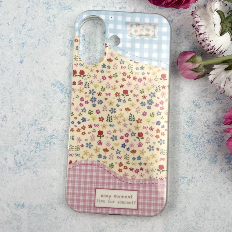 قاب گوشی iPhone 16 آیفون Imd Case ضد ضربه Pastel Flowers فانتزی طرح گل کد 433003 - Image 2