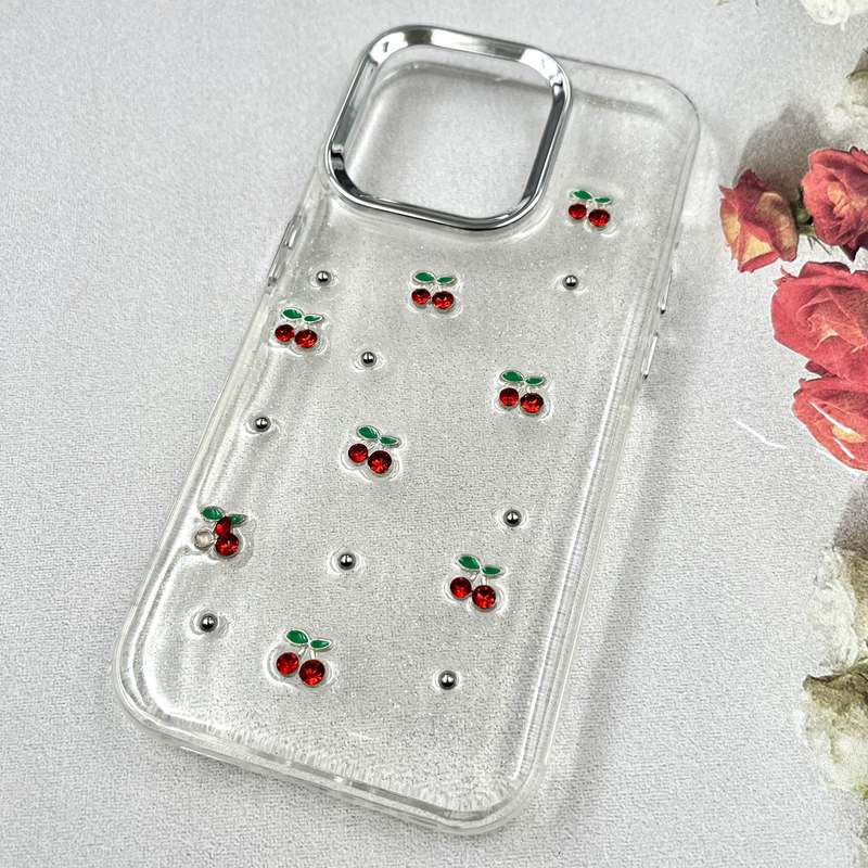 قاب گوشی iPhone 15 Pro آیفون Luxury Case سوپر شاین لنز Silver گیلاس کد 466871 - Image 2