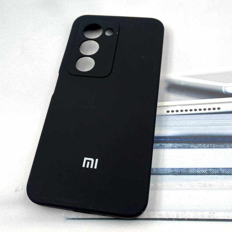 قاب گوشی Redmi 15 4G شیائومی سیلیکونی پاک کنی اورجینال داخل پارچه ای رنگ مشکی محافظ لنز دار کد 467292 - Image 2