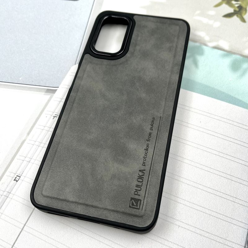 قاب گوشی Poco M3 Pro / Redmi Note 10 5G / Redmi Note 11 SE شیائومی چرم Puloka Design اورجینال داخل پارچه ای لنز Metal تیتاتینوم کد 488507 - Image 2