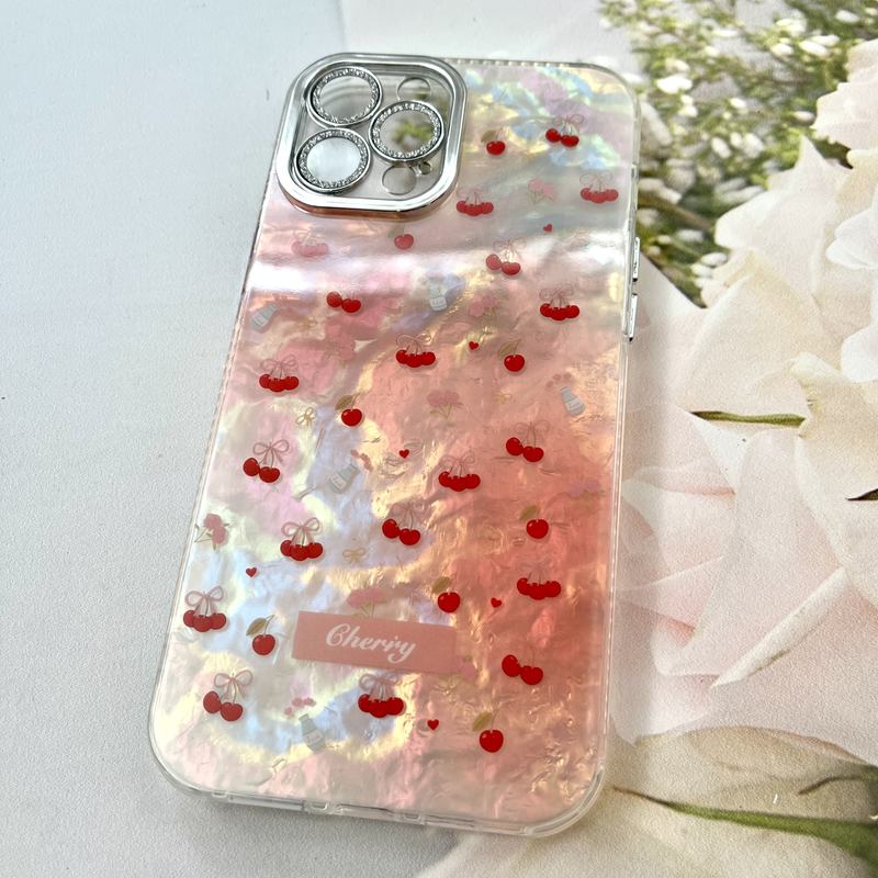 قاب گوشی iPhone 12 Pro Max آیفون iCe Case پینترستی طرح گل یخی ضد ضربه محافظ لنز دار سواروسکی گلسی کد 491364 - Image 2
