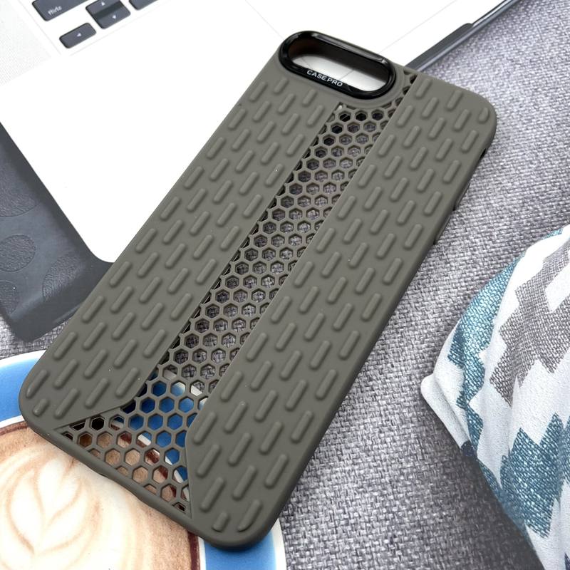 قاب گوشی iPhone 7 Plus / iPhone 8 Plus آیفون Honeycomb Case سیلیکونی طرح کندویی لنز برجسته ضد ضربه تیتانیوم کد 491594 - Image 2
