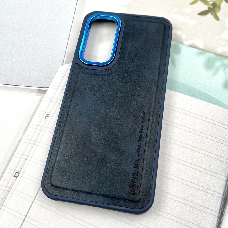قاب گوشی Galaxy A54 سامسونگ چرم Puloka Design اورجینال داخل پارچه ای لنز Metal سرمه ای کد 491952 - Image 2