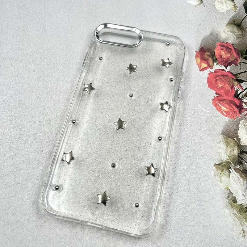 قاب گوشی iPhone 7 Plus / iPhone 8 Plus آیفون Luxury Case سوپر شاین لنز Silver ستاره کد 494487 - Image 2