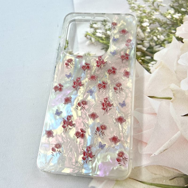 قاب گوشی Redmi Note 14 4G شیائومی iCe Case پینترستی طرح گل یخی ضد ضربه لنز برجسته کد 495694 - Image 2
