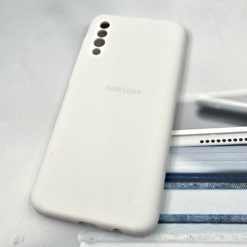 قاب گوشی Galaxy A30S / Galaxy A50S / Galaxy A50 سامسونگ سیلیکونی پاک کنی اورجینال داخل پارچه ای رنگ سفید کد 806809 - Image 2