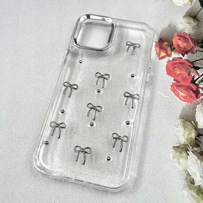 قاب گوشی iPhone 12 / iPhone 12 Pro آیفون Luxury Case سوپر شاین لنز Silver پاپیون کد 503045 - Image 2