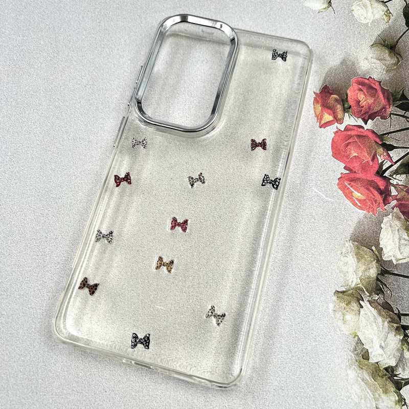 قاب گوشی Galaxy S26 Ultra سامسونگ Luxury Case سوپر شاین لنز Silver پاپیون رنگی کد 537601 - Image 2