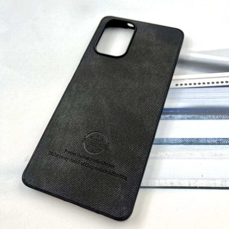 قاب گوشی Redmi Note 10 4G / Redmi Note 10S / Poco M5S شیائومی Cotton Case مخمل چرمی Hand Made کلاسیک مشکی کد 539697 - Image 2