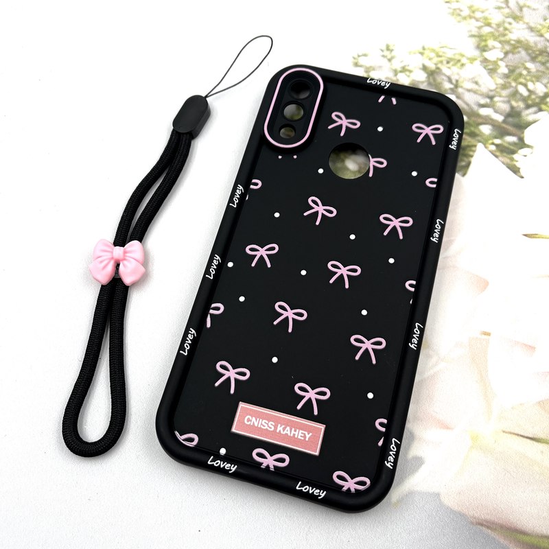 قاب گوشی Y7 2019 / Y7 Prime 2019 هوآوی Strap Case سیلیکونی سولید ضد ضربه همراه بند مچی محافظ لنز دار طرح پروانه کد 540675 - Image 2