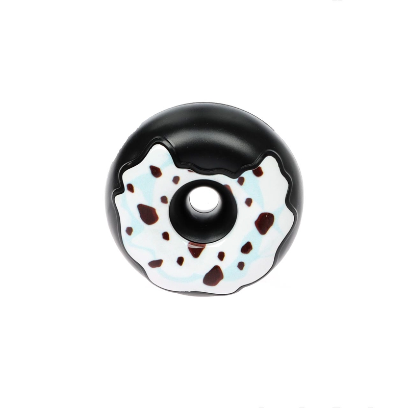 هندزفری AUX با سیم KEEKA مدل KA-175 طرح دونات مشکی به همراه کیف کد 556216 - Image 2