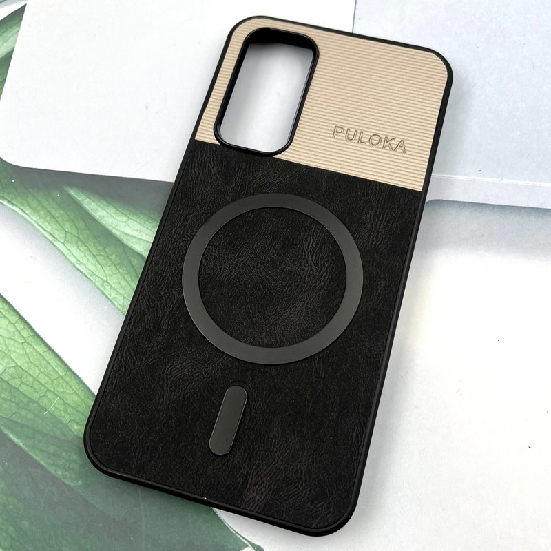 قاب گوشی Galaxy A54 سامسونگ Leather Cover مگ سیف Magsafe اورجینال لوکس کلاسیک مشکی کد 556496 - Image 2