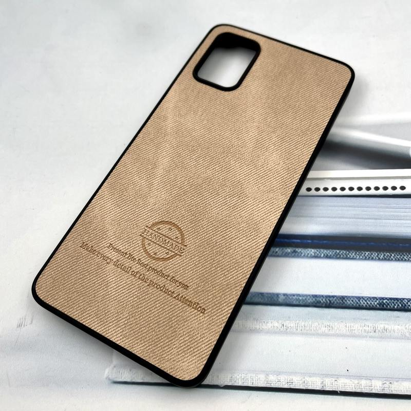 قاب گوشی Galaxy A51 سامسونگ Cotton Case مخمل چرمی Hand Made کلاسیک کرم کد 582070 - Image 2