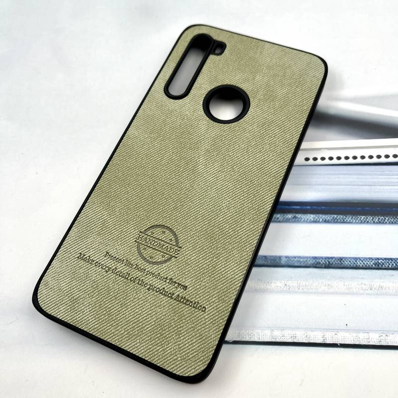 قاب گوشی Redmi Note 8 / Redmi Note 8 2021 شیائومی Cotton Case مخمل چرمی Hand Made کلاسیک سبز کد 604614 - Image 2