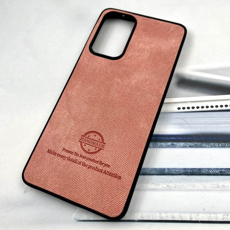 قاب گوشی Galaxy A73 سامسونگ Cotton Case مخمل چرمی Hand Made کلاسیک گلبهی کد 644196 - Image 2