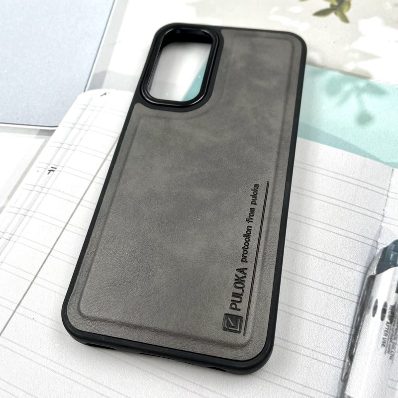 قاب گوشی Galaxy A25 سامسونگ چرم Puloka Design اورجینال داخل پارچه ای لنز Metal تیتانیوم کد 652166 - Image 2