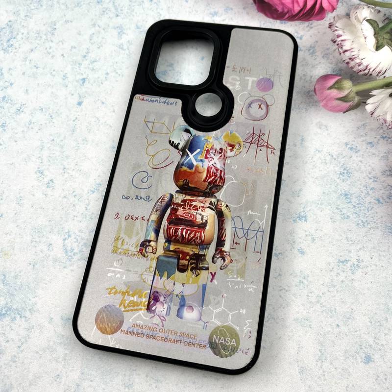 قاب گوشی Redmi A1 Plus / Redmi A2 Plus / Poco C50 شیائومی PC CASE ضد ضربه هولوگرافیک دو طرحی لنز برجسته مشکی کد 658433 - Image 2