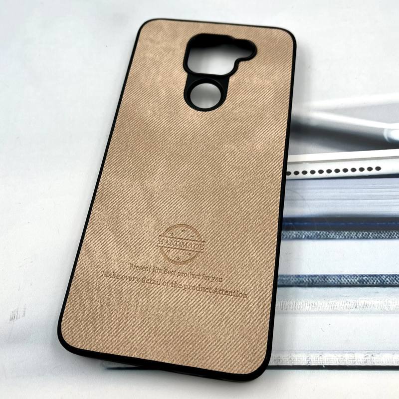 قاب گوشی Redmi Note 9 / Redmi 10X شیائومی Cotton Case مخمل چرمی Hand Made کلاسیک کرم کد 681439 - Image 2