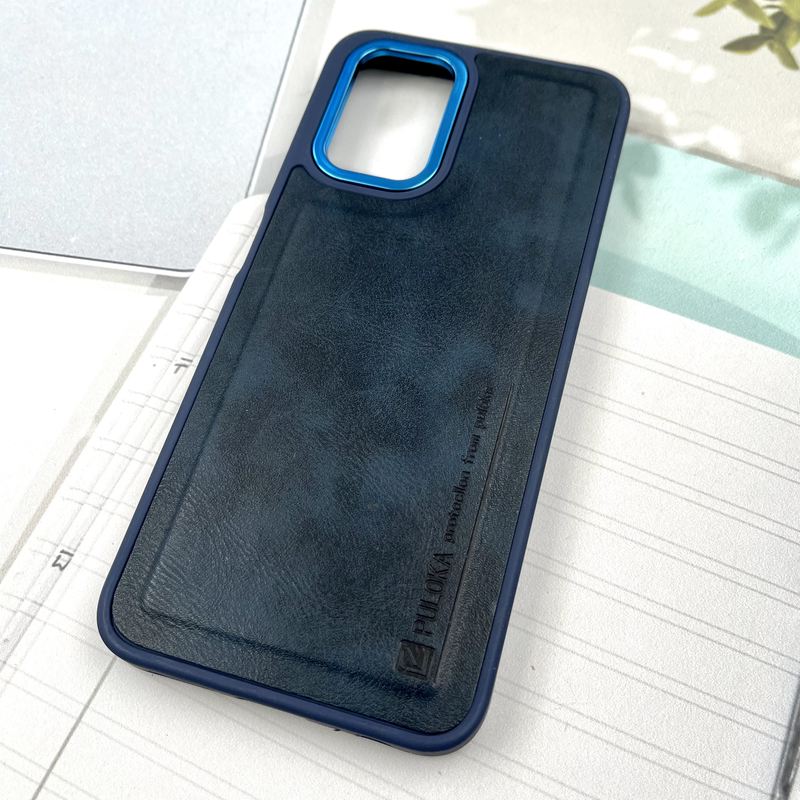 قاب گوشی Redmi Note 10 4G / Redmi Note 10S / Poco M5S شیائومی چرم Puloka Design اورجینال داخل پارچه ای لنز Metal سرمه ای کد 696646 - Image 2