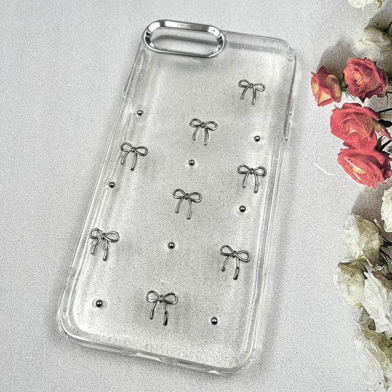 قاب گوشی iPhone 7 Plus / iPhone 8 Plus آیفون Luxury Case سوپر شاین لنز Silver پاپیون کد 698282 - Image 2