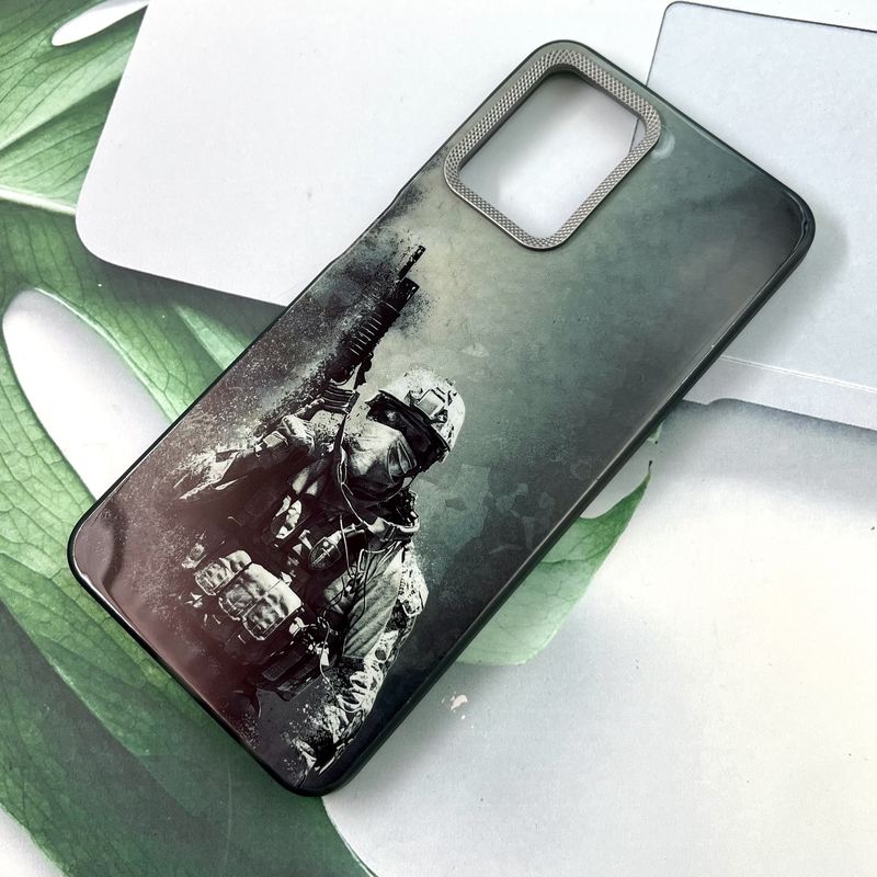 قاب گوشی Galaxy A22 4G / Galaxy M32 4G سامسونگ Carbon Lens اورجینال لنز برجسته کربن اسپرت طرح Call Of Duty کد 698489 - Image 2
