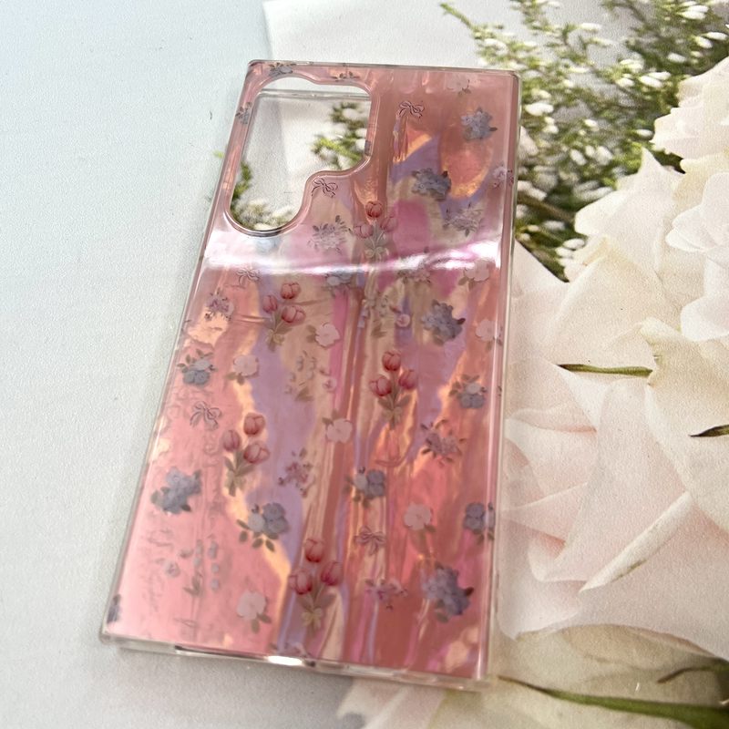 قاب گوشی Galaxy S24 Ultra سامسونگ iCe Case پینترستی طرح گل یخی ضد ضربه لنز برجسته کد 699225 - Image 2