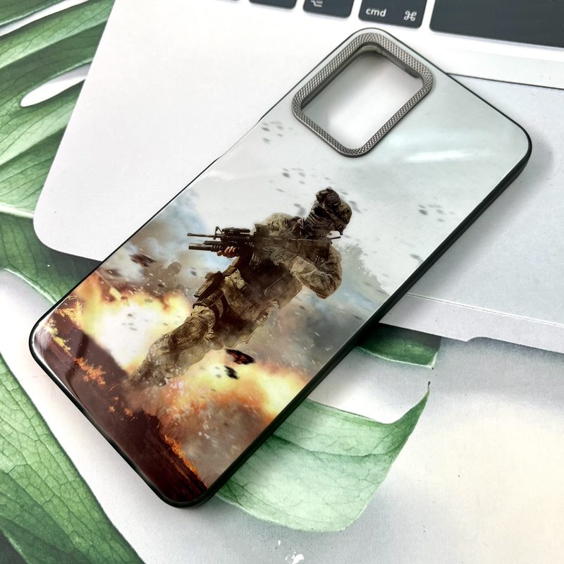 قاب گوشی Galaxy A22 4G / Galaxy M32 4G سامسونگ Carbon Lens اورجینال لنز برجسته کربن اسپرت طرح Call Of Duty کد 706321 - Image 2