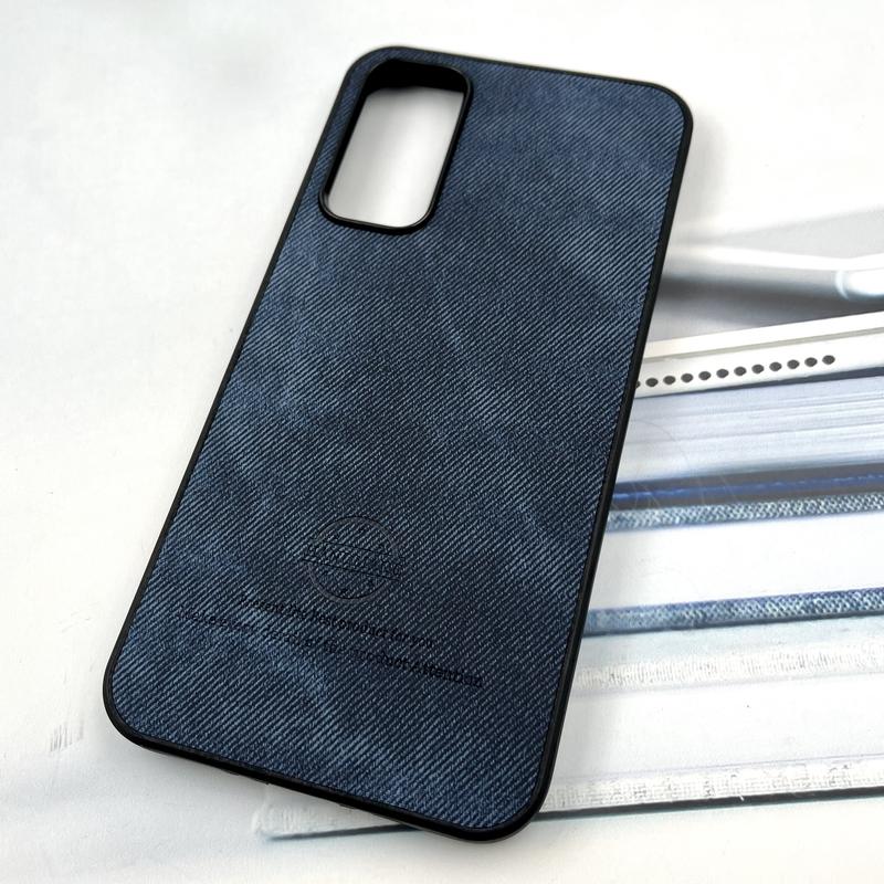 قاب گوشی Galaxy A34 سامسونگ Cotton Case مخمل چرمی Hand Made کلاسیک سرمه ای کد 713911 - Image 2