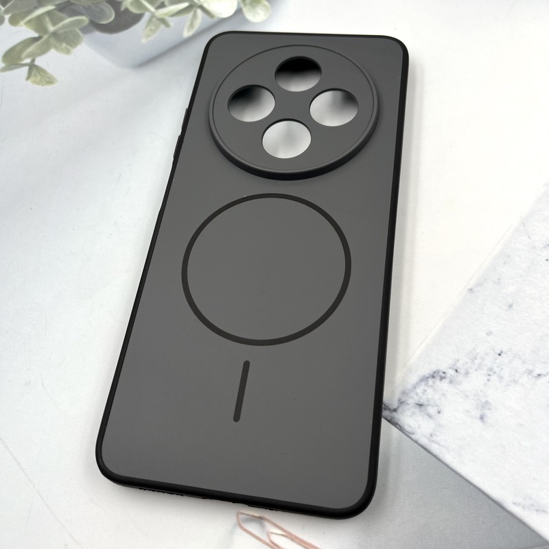 قاب گوشی Redmi 14C / Redmi A4 / Poco C75 شیائومی سیلیکونی Soft Case پاستلی طرح مگ سیف Magsafe محافظ لنز دار مشکی کد 714558 - Image 2